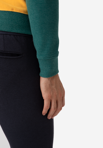 Mustard Green Cotton Sweatshirt