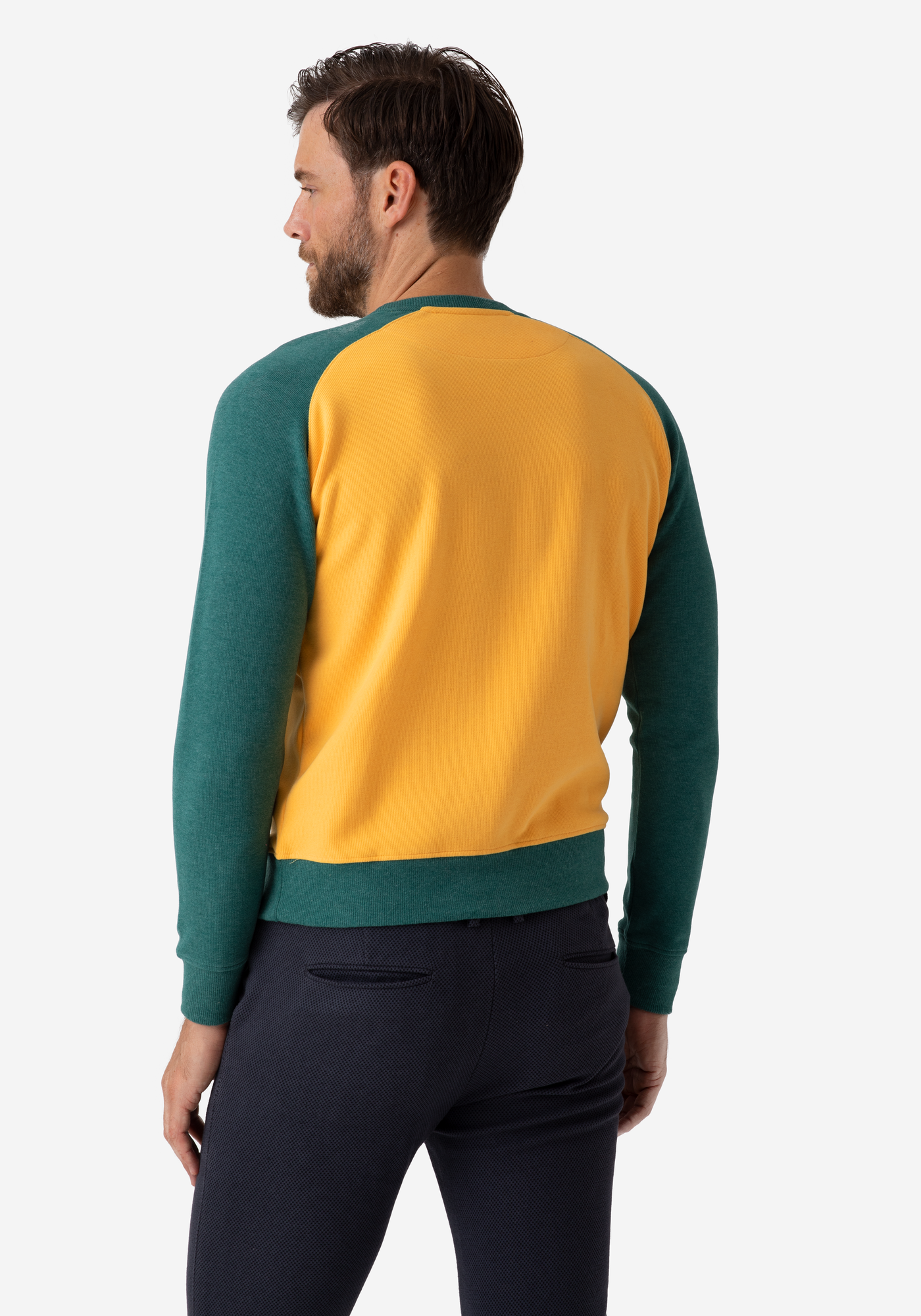 Mustard Green Cotton Sweatshirt