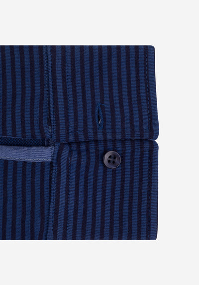 Delft Blue Stripe Cotton Sweatshirt