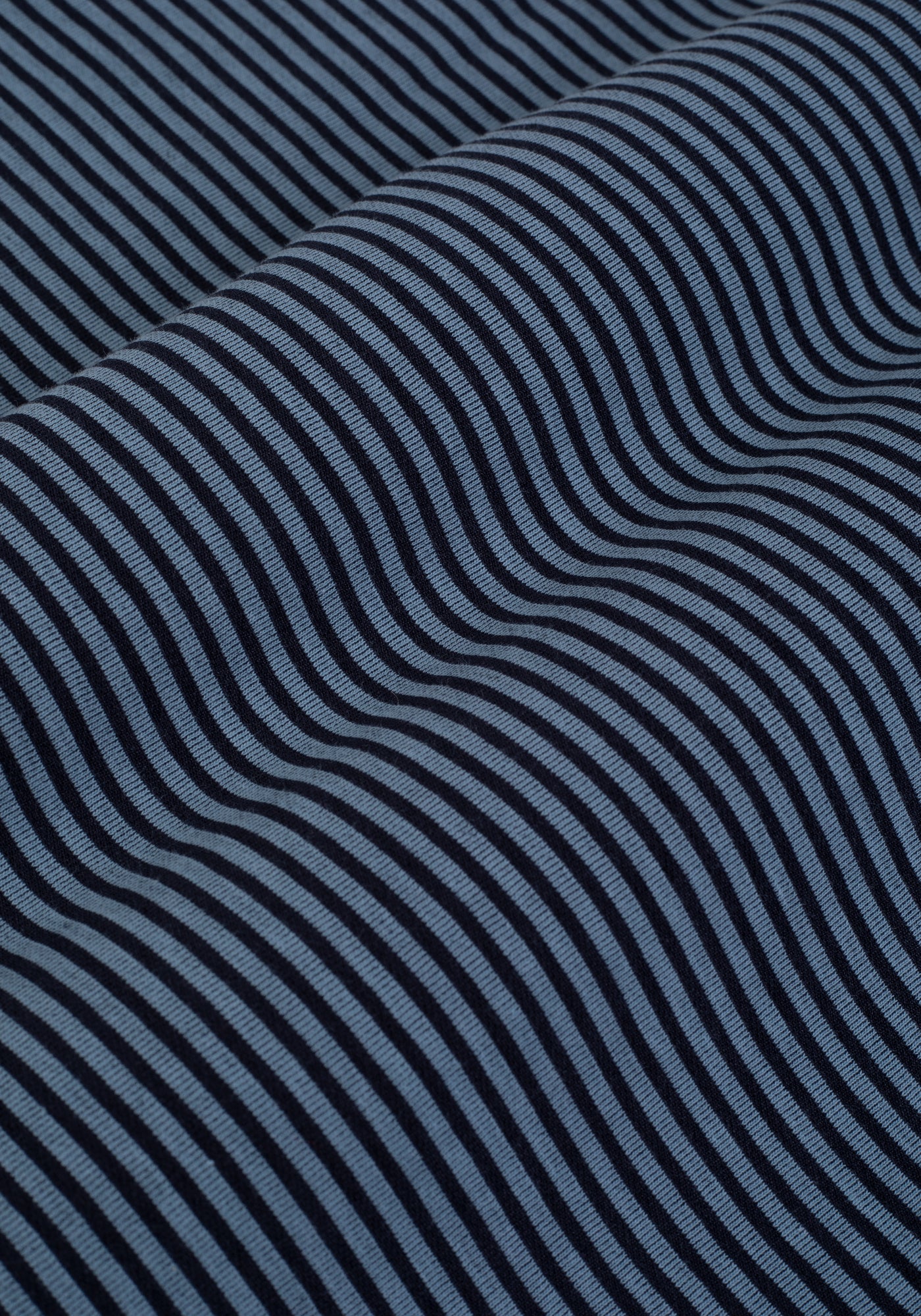 Light Blue Stripe Cotton Sweatshirt