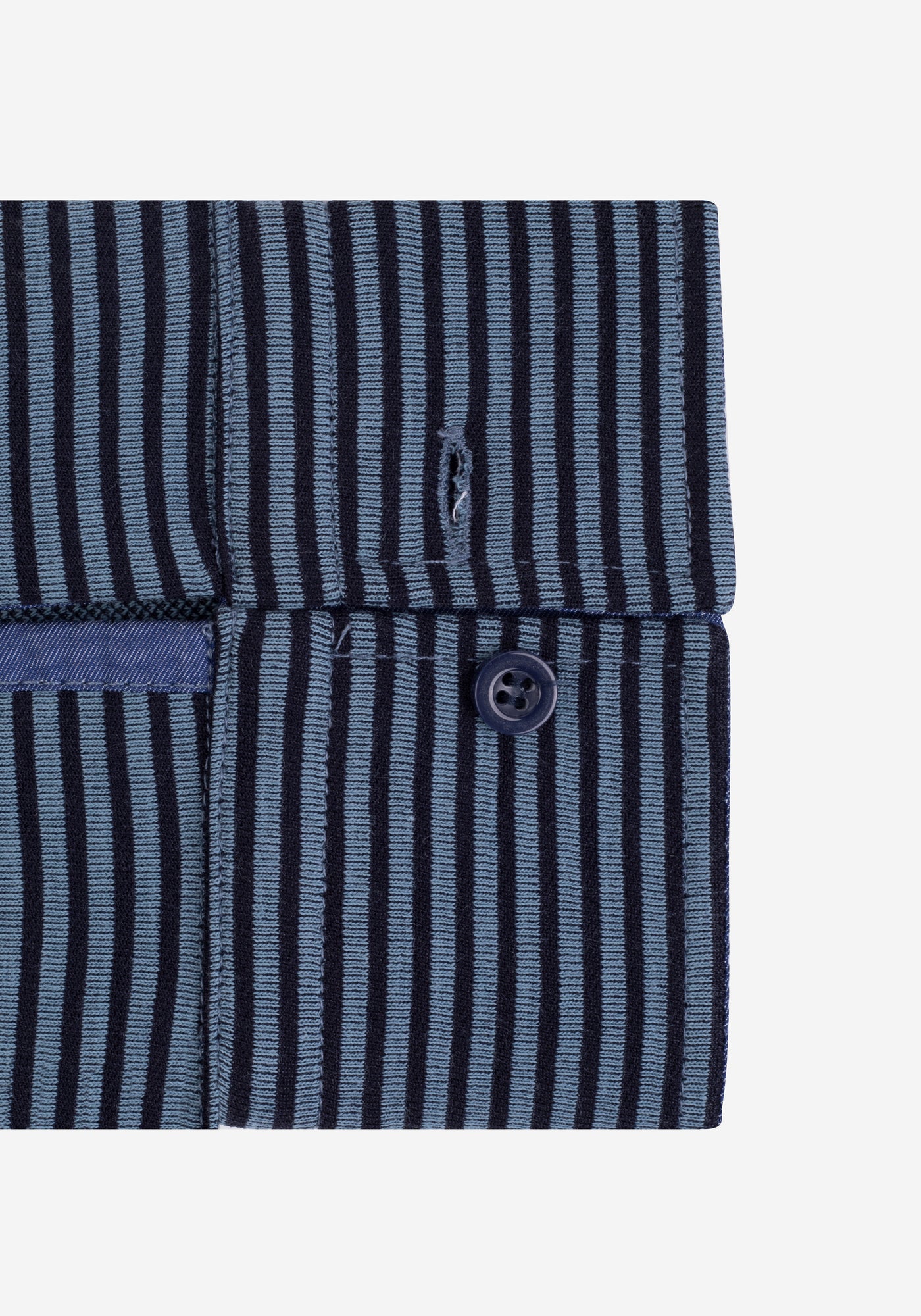 Light Blue Stripe Cotton Sweatshirt
