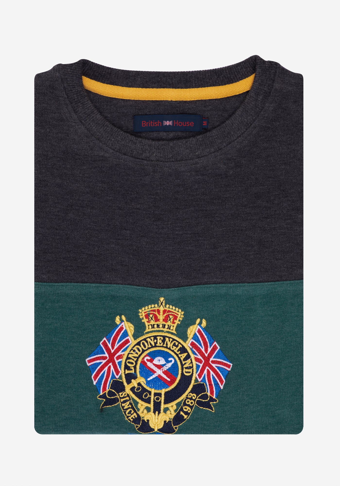 Charcoal Green Cotton Sweatshirt