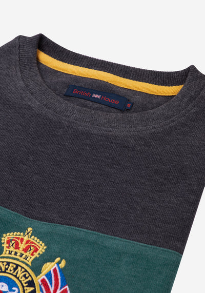 Charcoal Green Cotton Sweatshirt