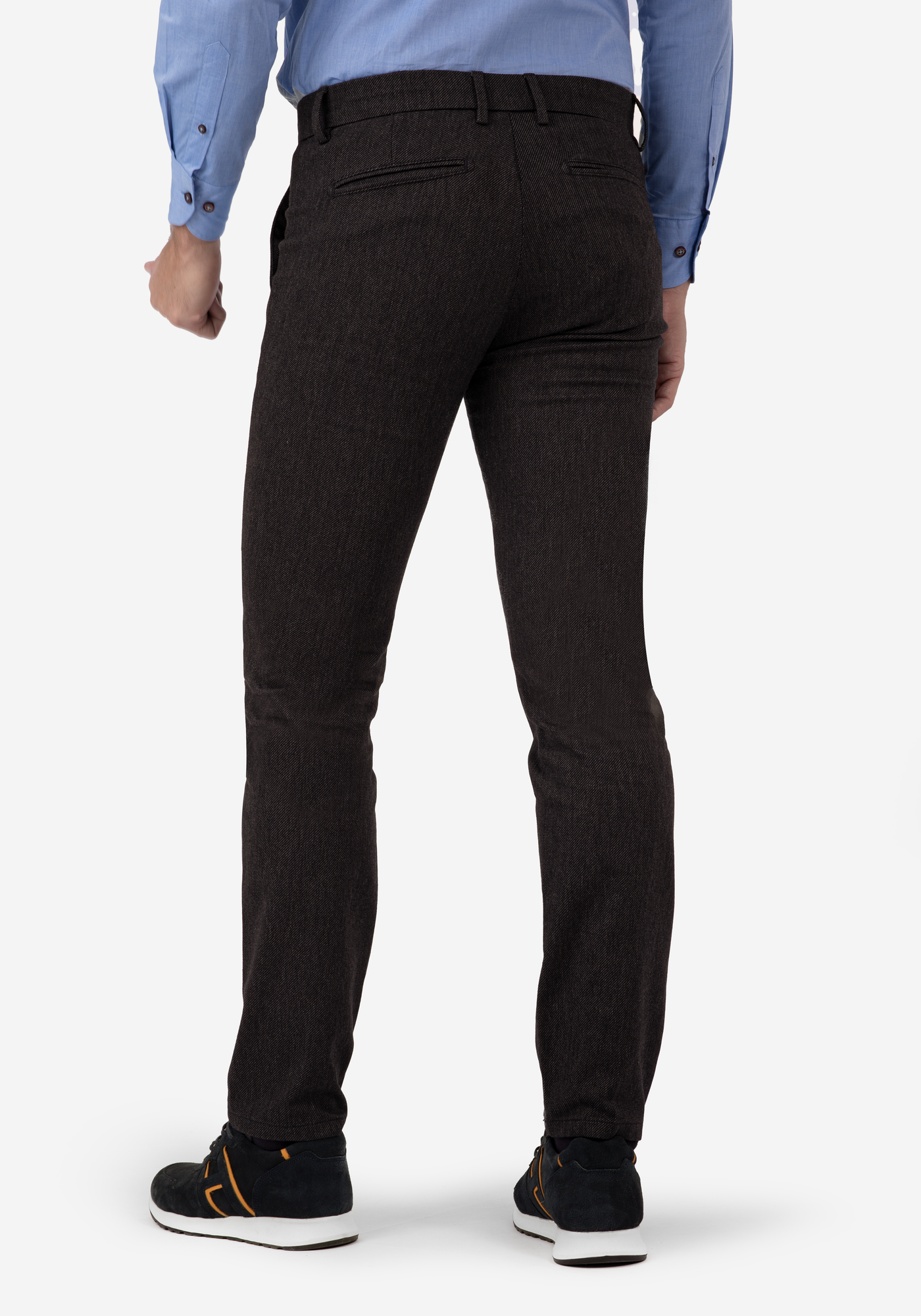 Dark Brown Cavarly Twill Pants