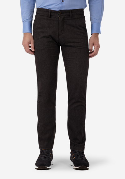 Dark Brown Cavarly Twill Pants