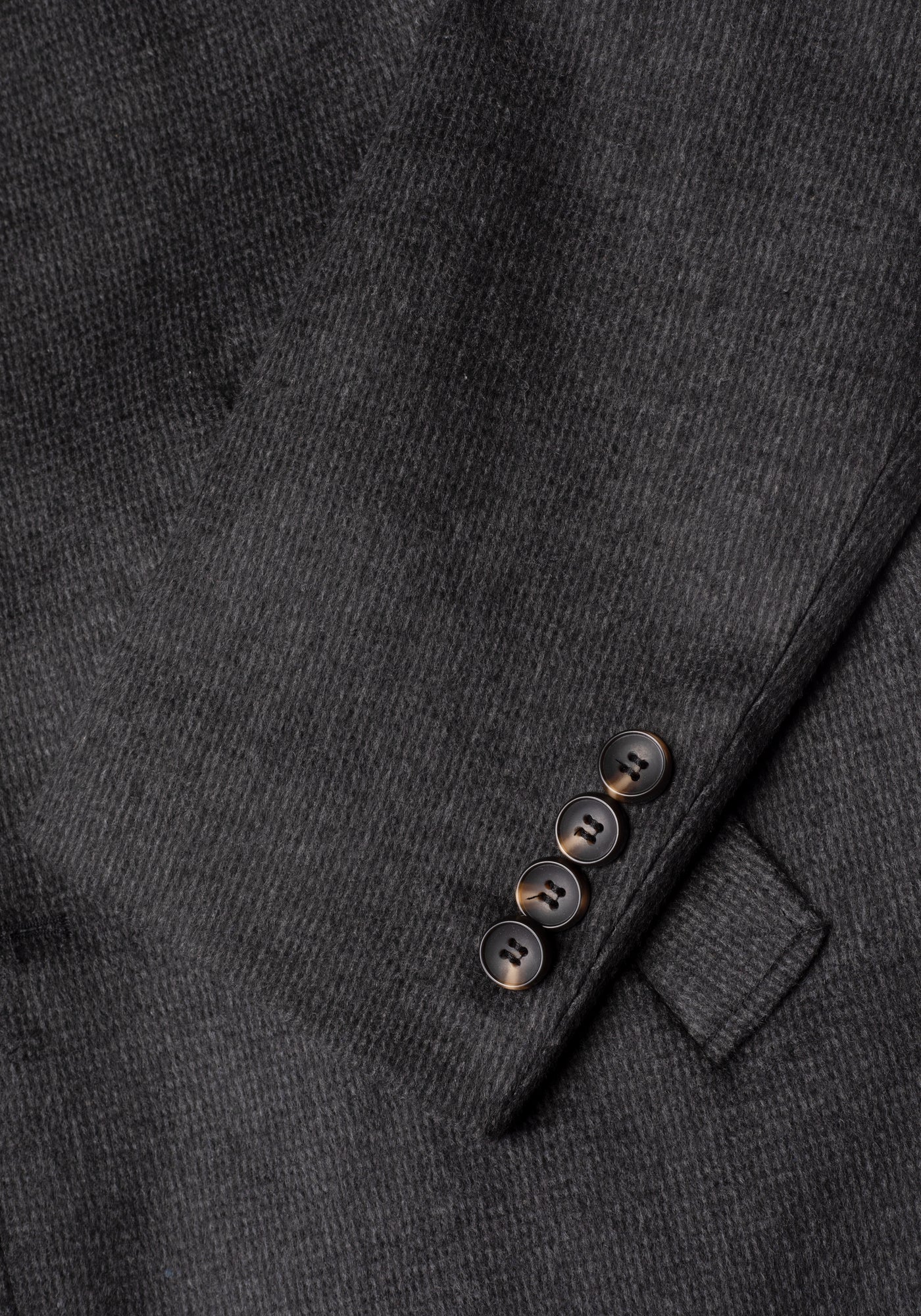 Midnight Grey Poly Wool Coat