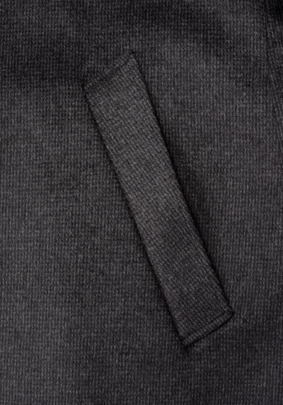 Midnight Grey Poly Wool Coat