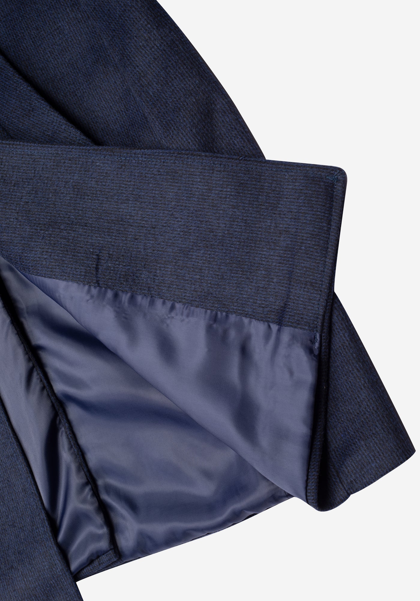 Midnight Blue Poly Wool Coat