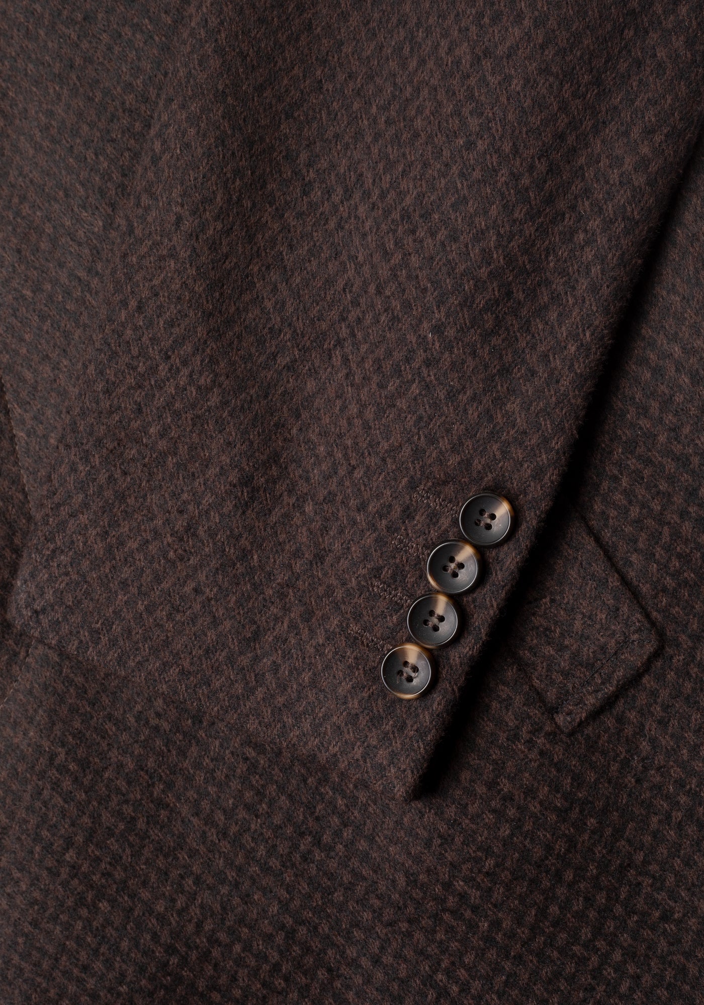 Mud Brown Poly Wool Coat