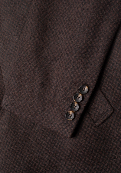Mud Brown Poly Wool Coat