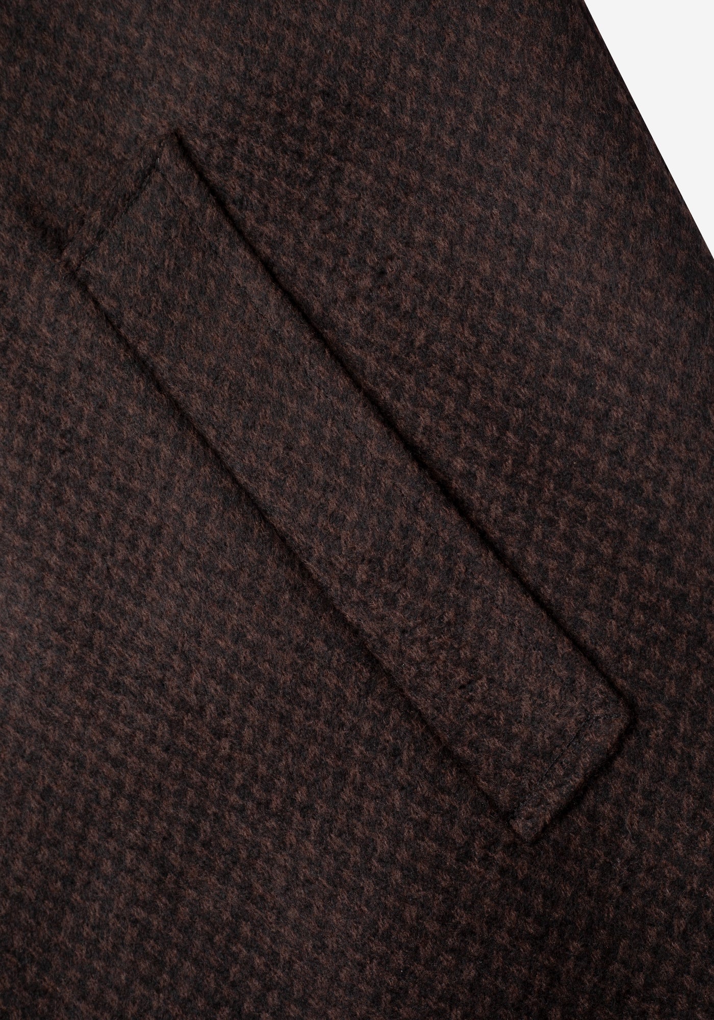 Mud Brown Poly Wool Coat