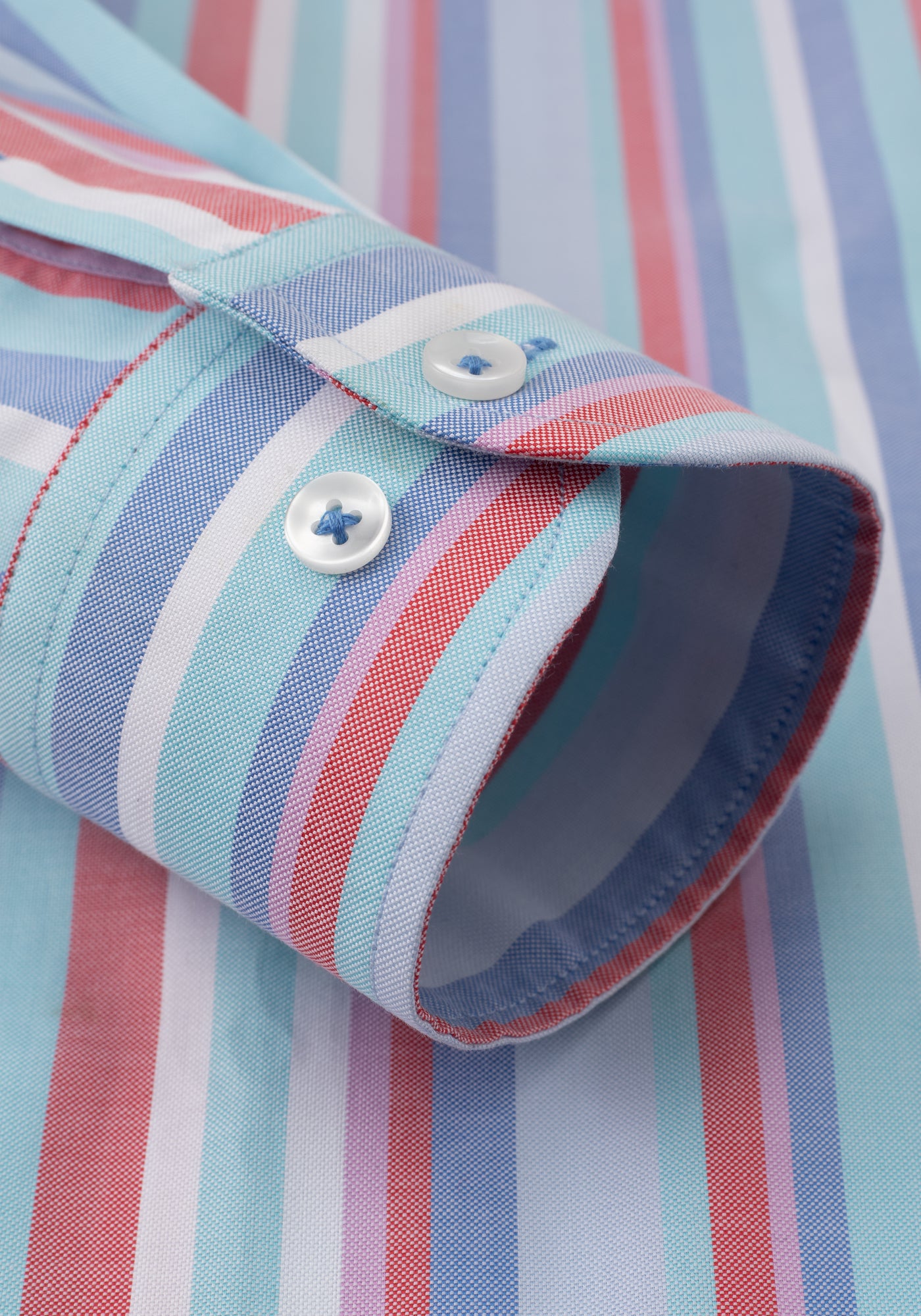 Electric Blue Stripe Oxford Shirt