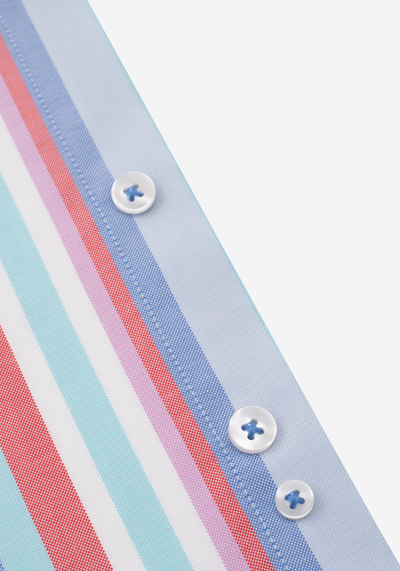 Electric Blue Stripe Oxford Shirt