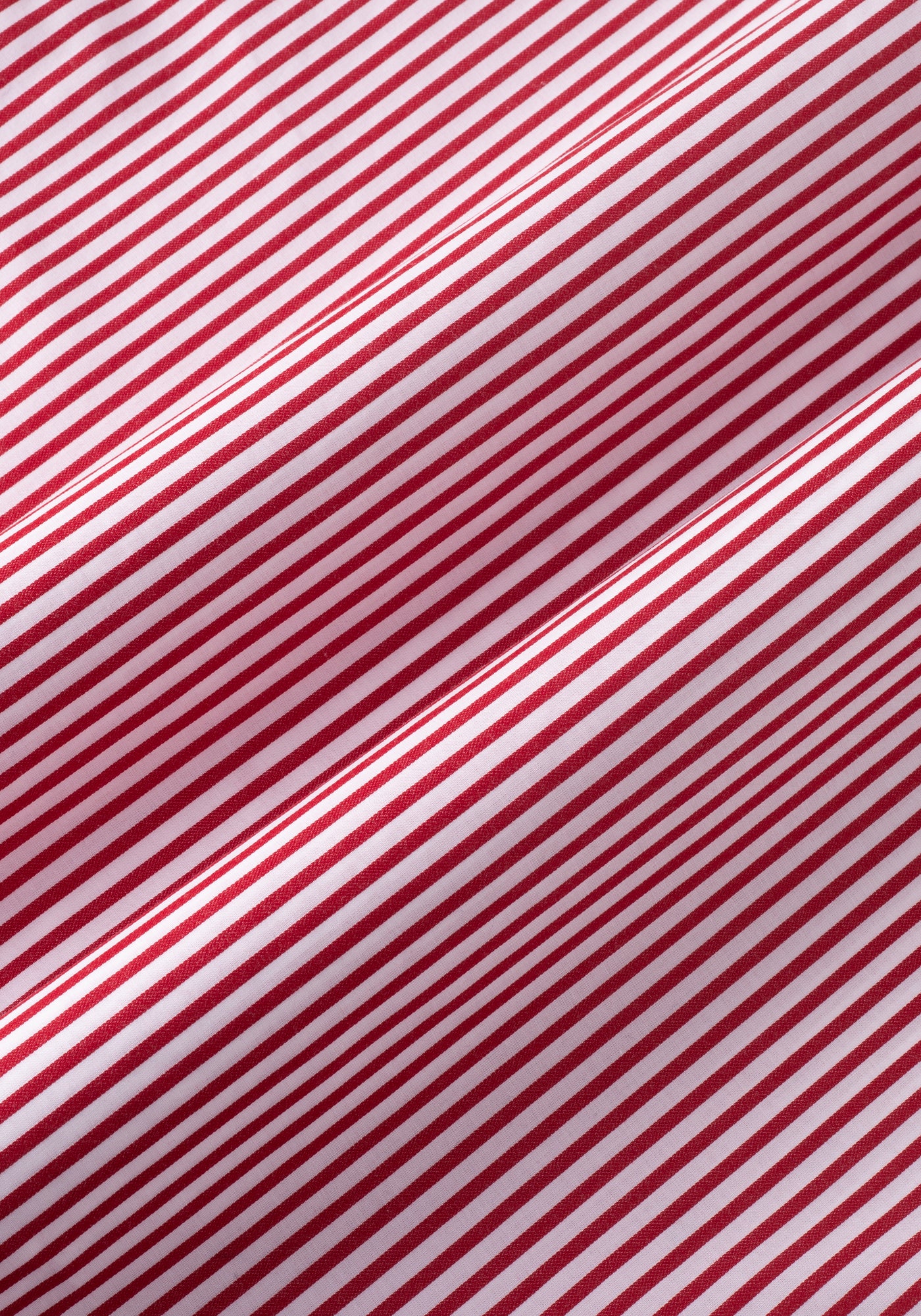 Venetian Red Stripe Satin Weave Shirt
