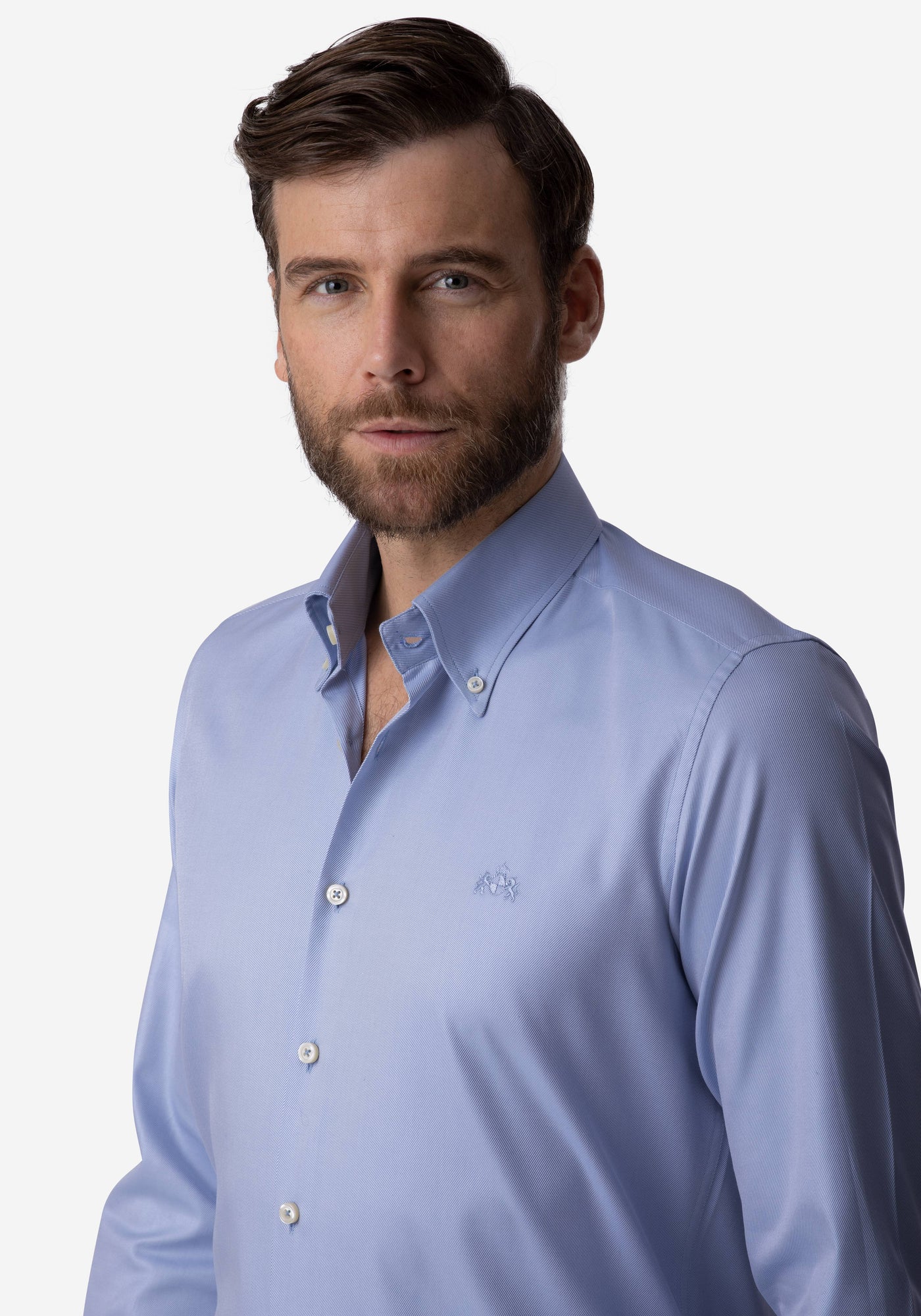 Faded Blue Signature Twill Shirt – British House