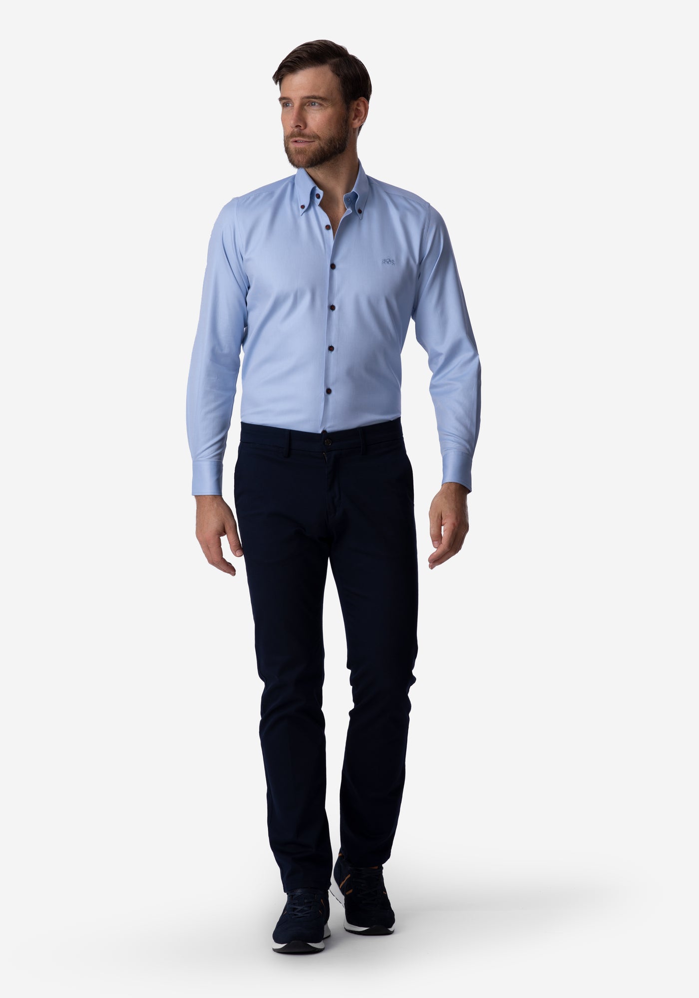 Dark Pastel Blue Signature Twill Shirt