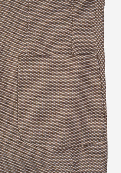 Contemporary Fit Sand Beige Dotted Blazer