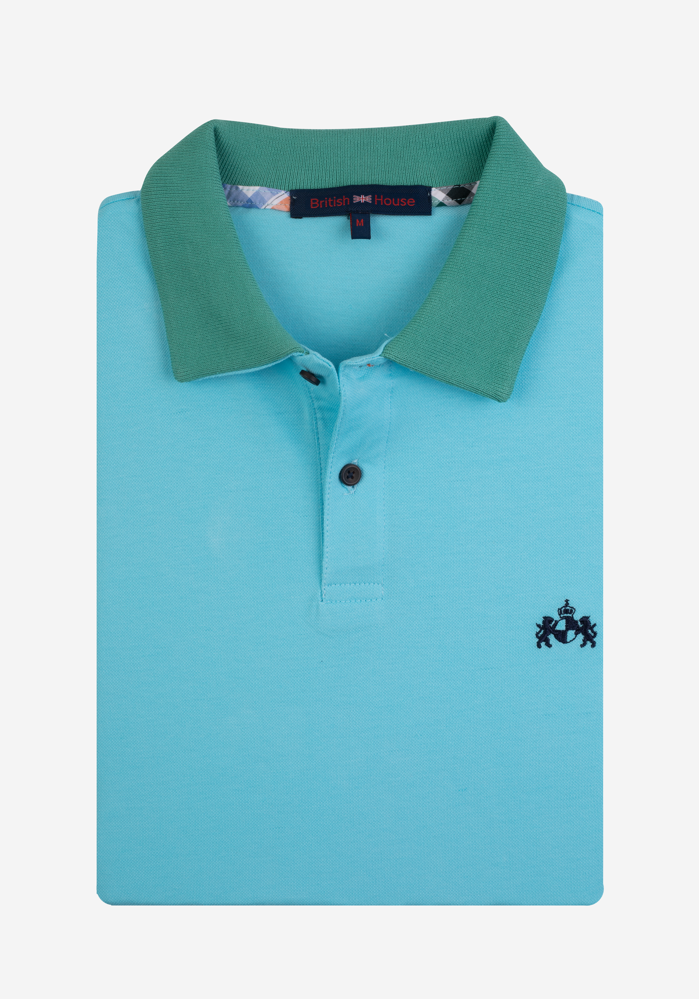 Baby Blue Cotton Lycra Polo Shirt
