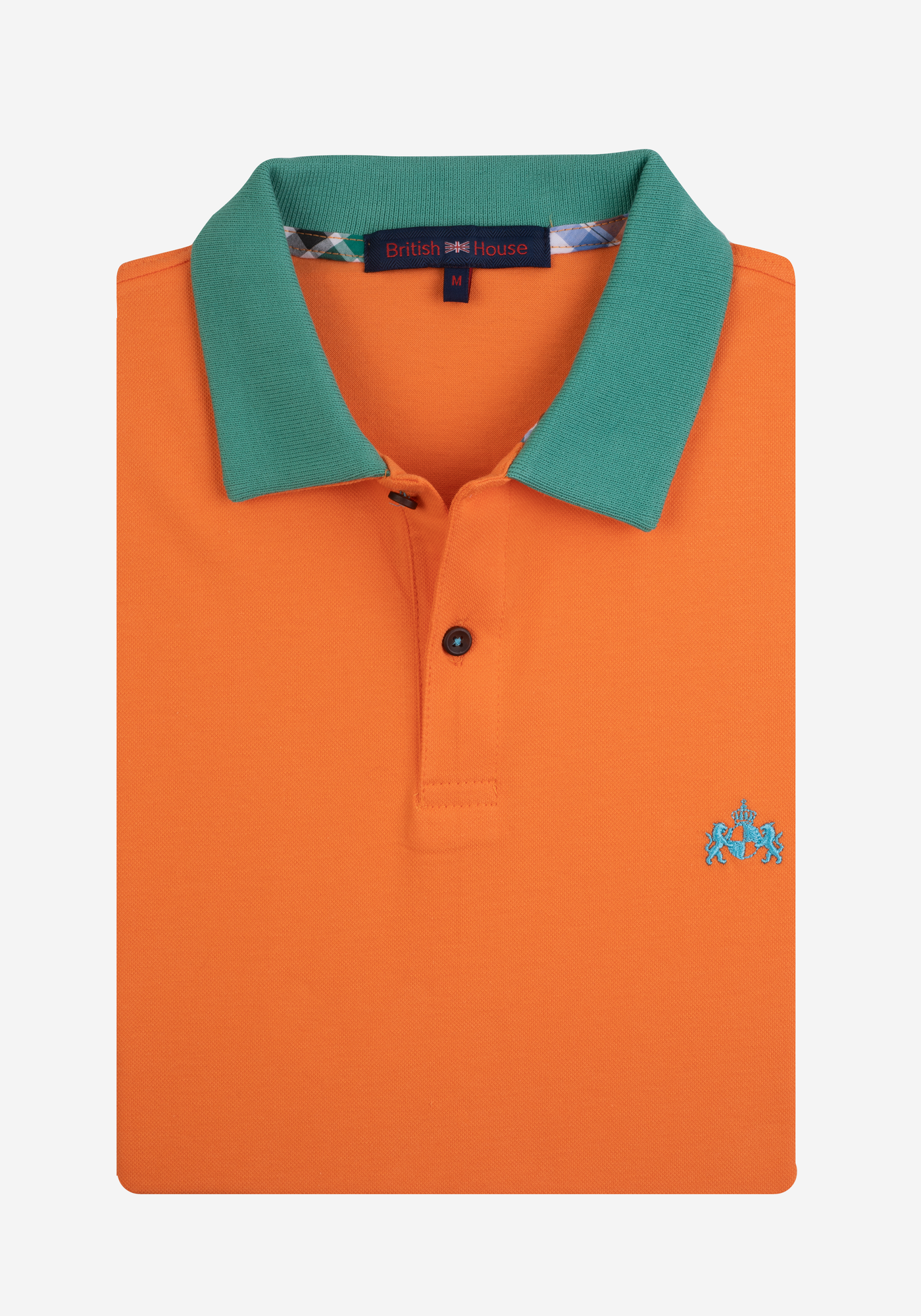 Blaze Orange Cotton Lycra Polo Shirt