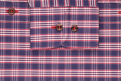 Red Checked Poplin Shirt