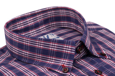 Red Checked Poplin Shirt