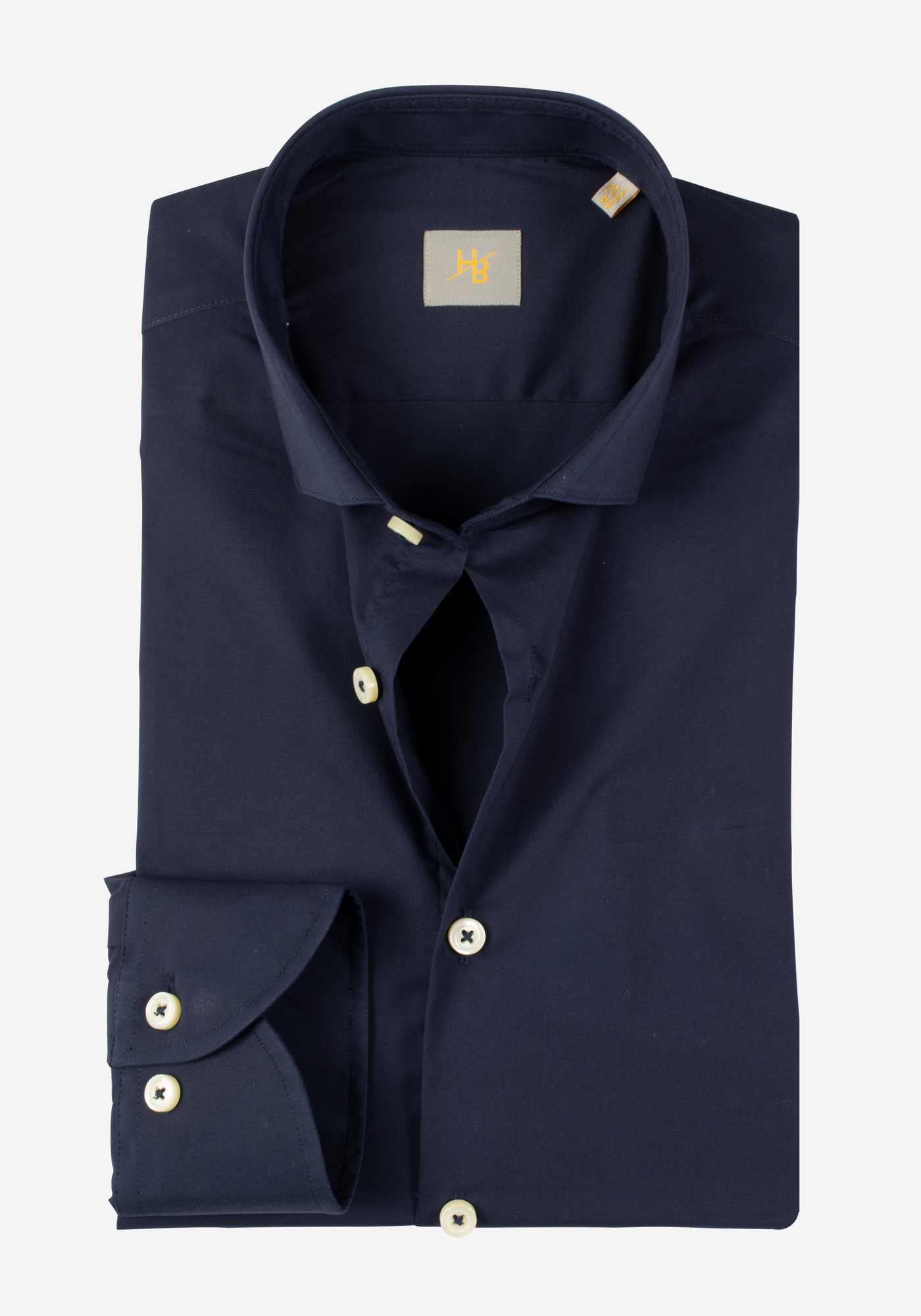 Dark Navy Cotton Lycra Shirt