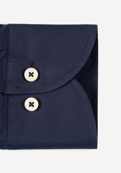 Dark Navy Cotton Lycra Shirt
