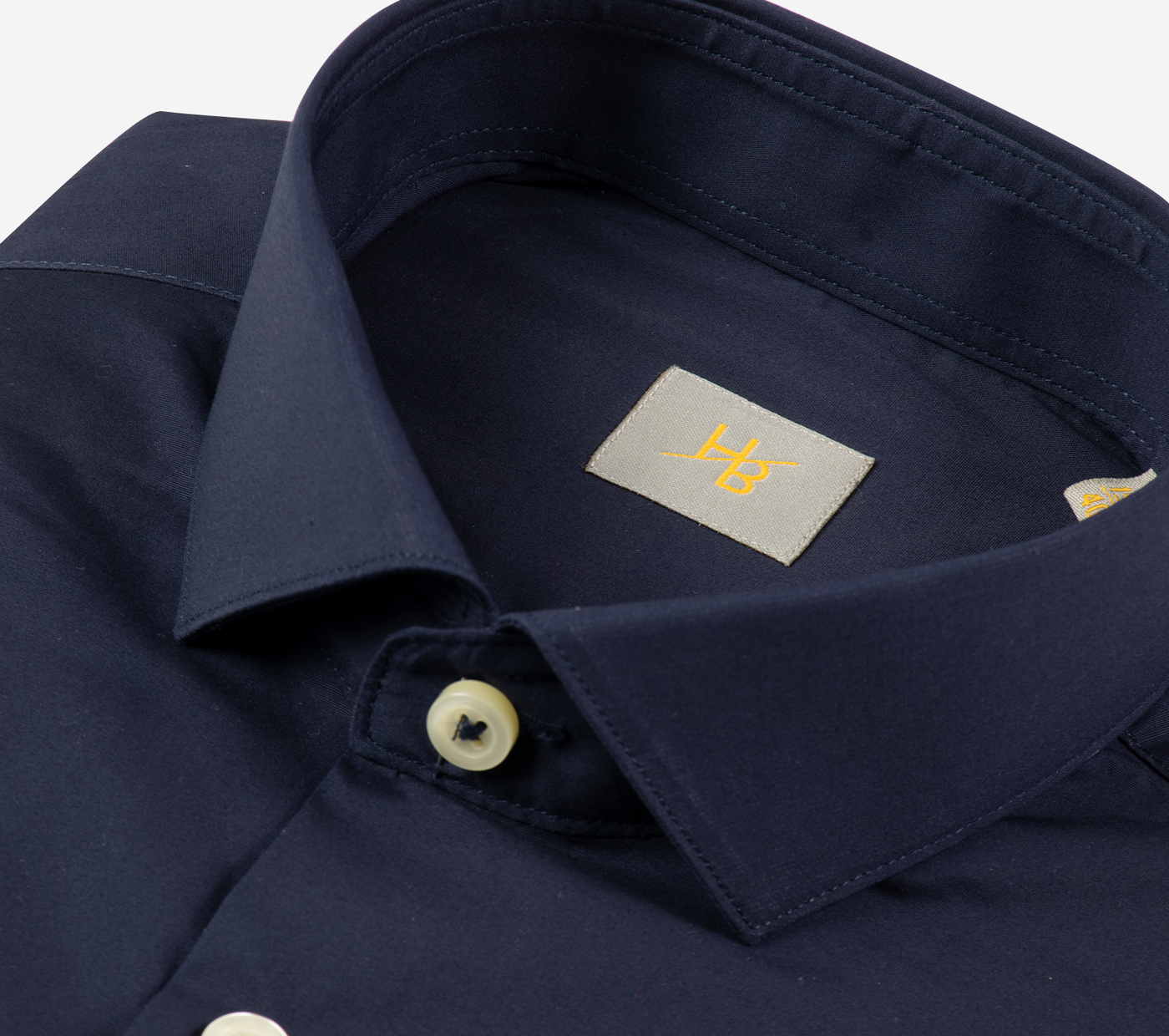 Dark Navy Cotton Lycra Shirt