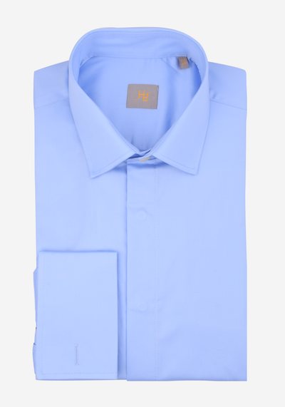 Baby Blue Satin Shirt