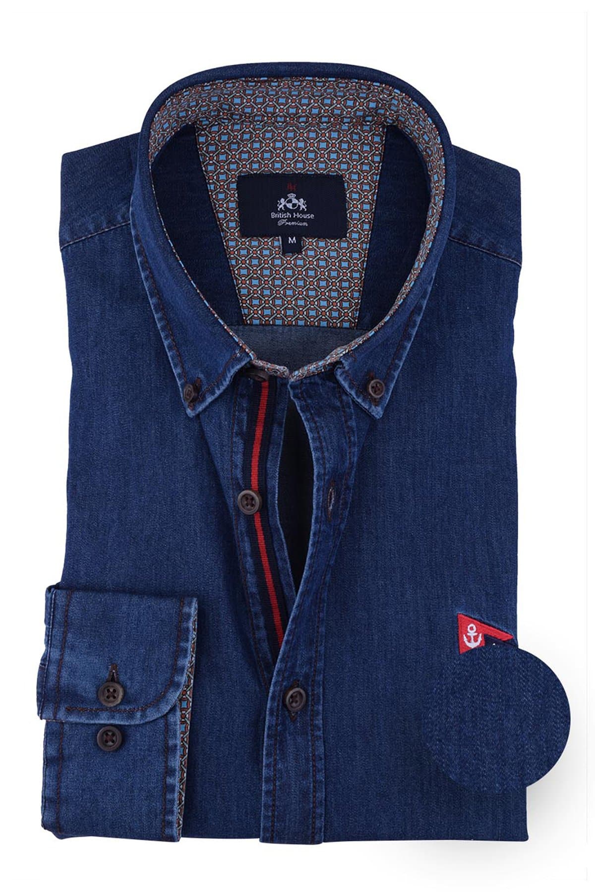 Navy Jeans Shirt