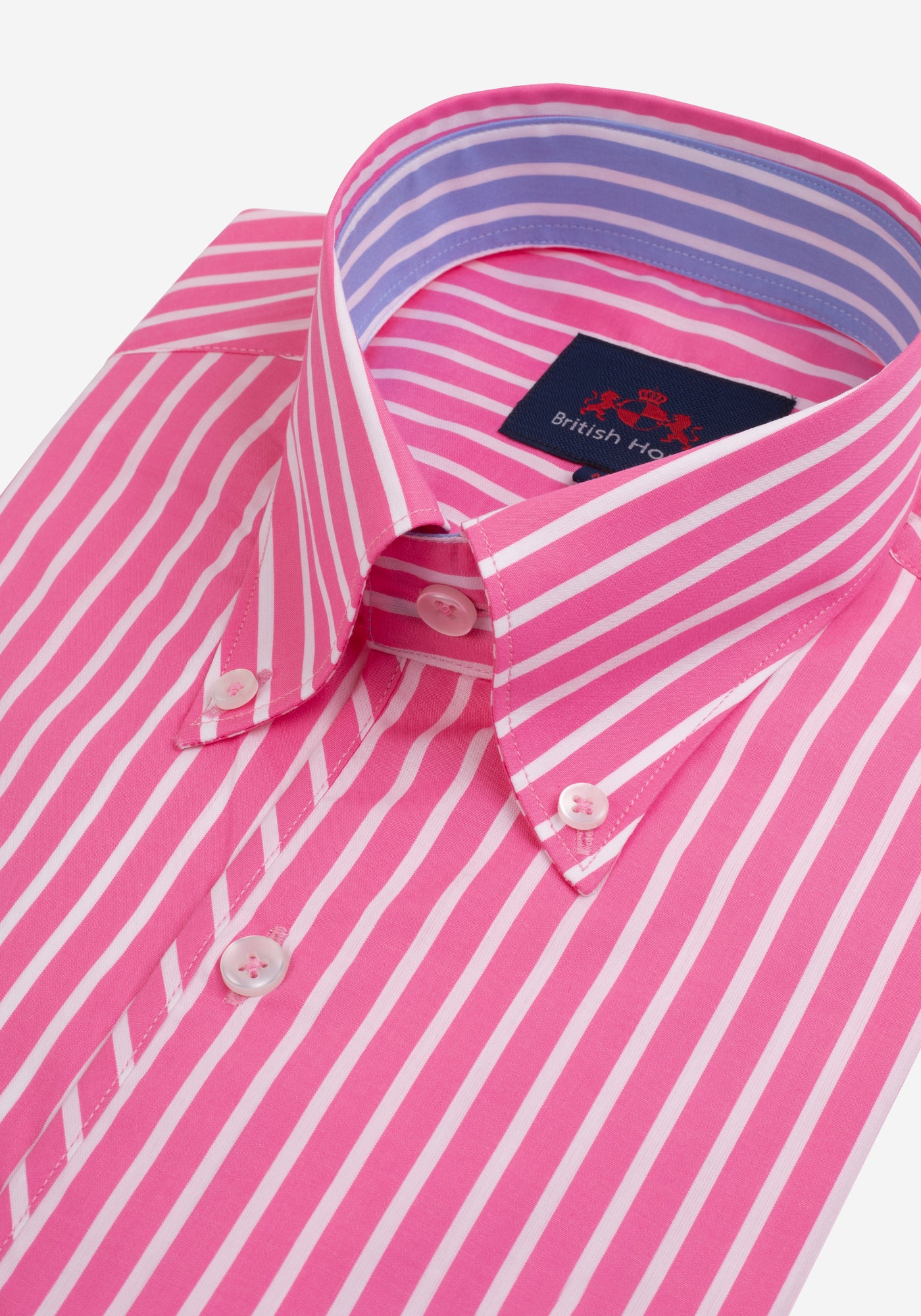 French Pink Stripe Tencel Cotton Shirt