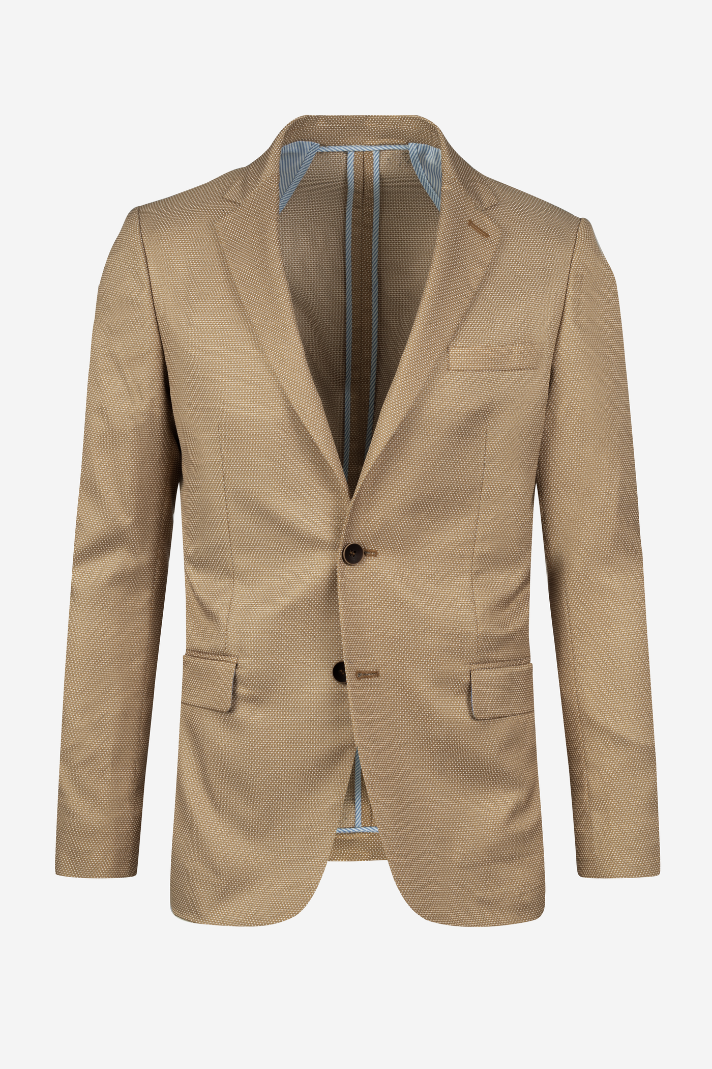 Contemporary Fit Navajo Beige Dotted Blazer