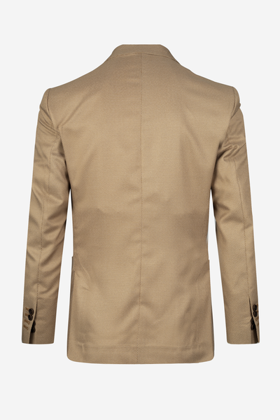 Contemporary Fit Navajo Beige Dotted Blazer