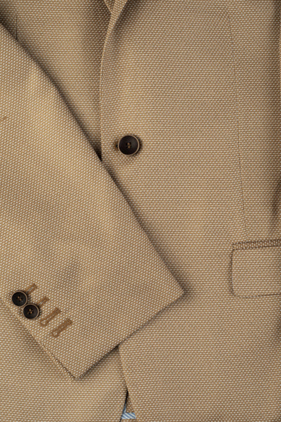 Contemporary Fit Navajo Beige Dotted Blazer