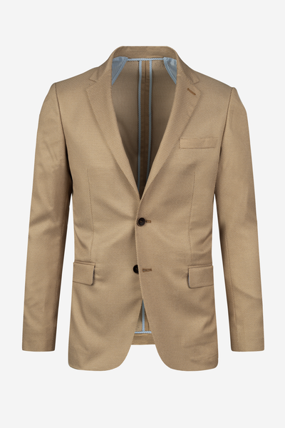 Contemporary Fit Navajo Beige Dotted Blazer