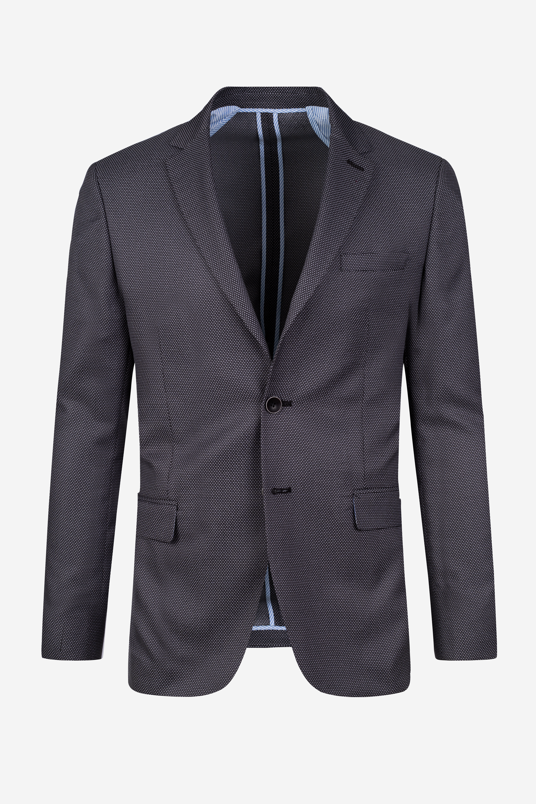 Contemporary Fit Cadet Gray Dotted Blazer