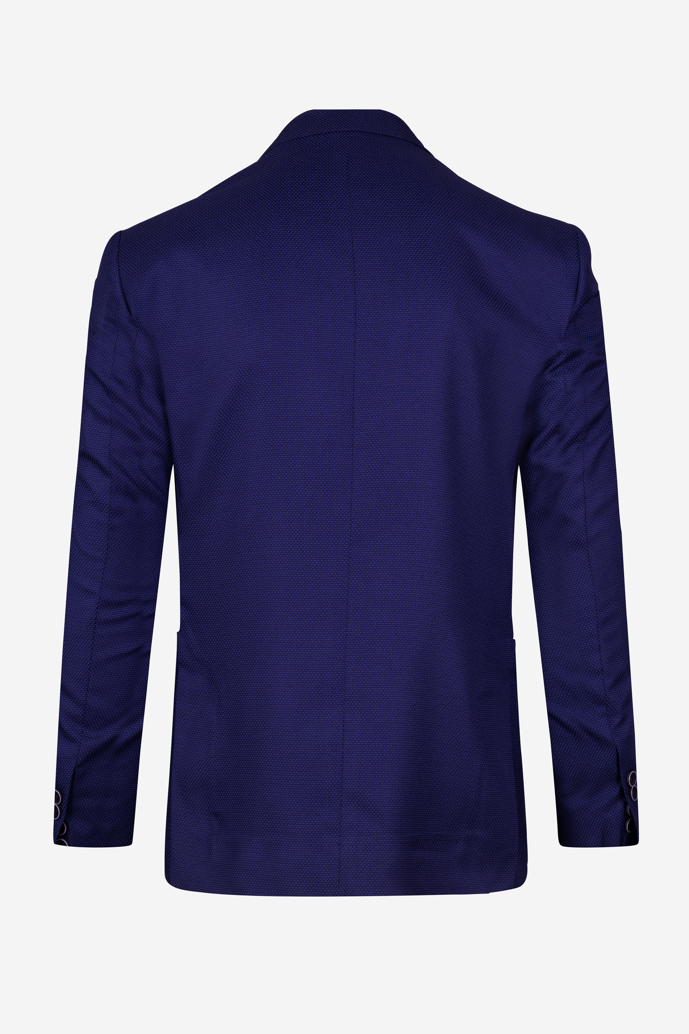 Contemporary Fit Dark Blue Dotted Blazer
