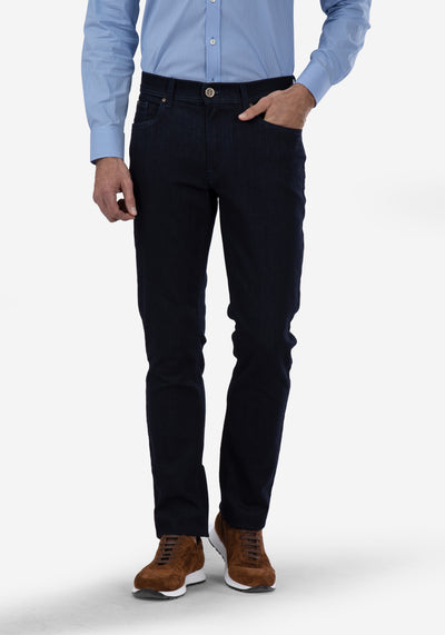 Contemporary-fit Jeans in Dark-Blue Denim