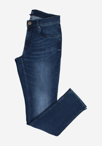 Contemporary-fit Jeans in Dark Blue Denim