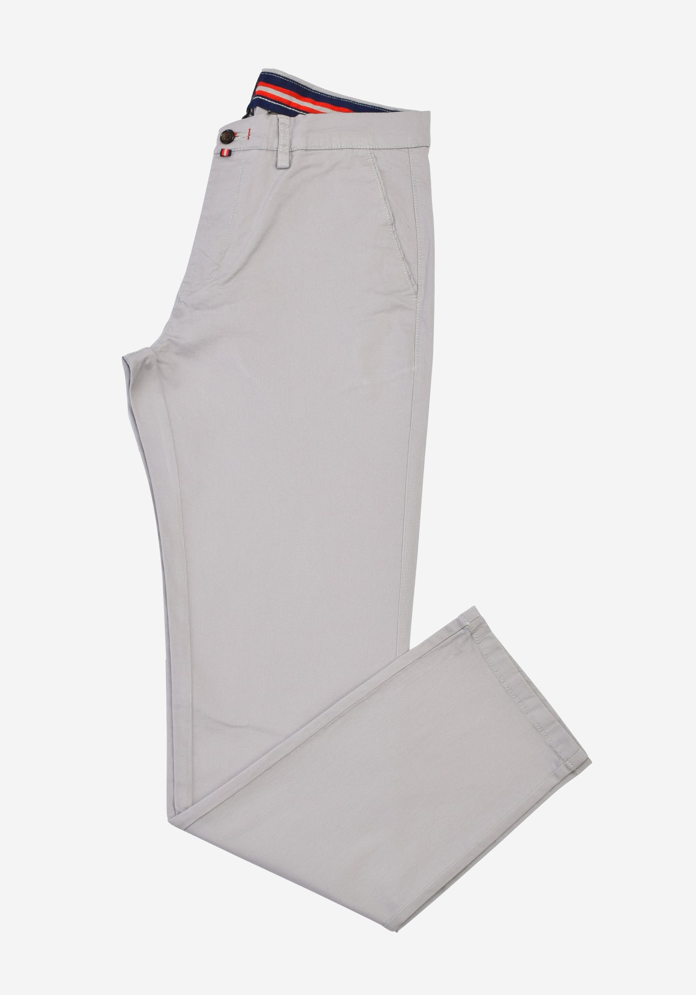 Contemporary-fit Silver Gabardine