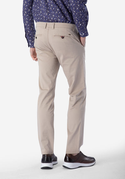 Sand-Beige Gabardine