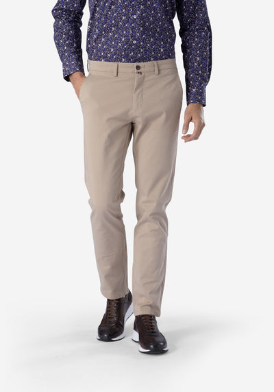 Sand-Beige Gabardine