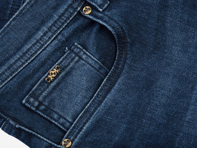 Contemporary-fit Jeans in Dark Blue Denim
