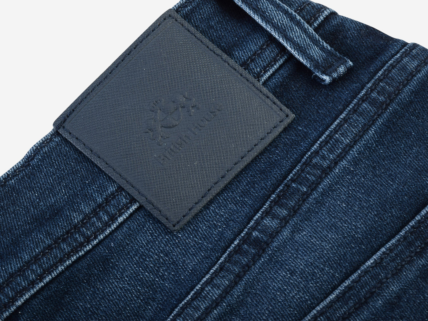 Contemporary-fit Jeans in Dark Blue Denim