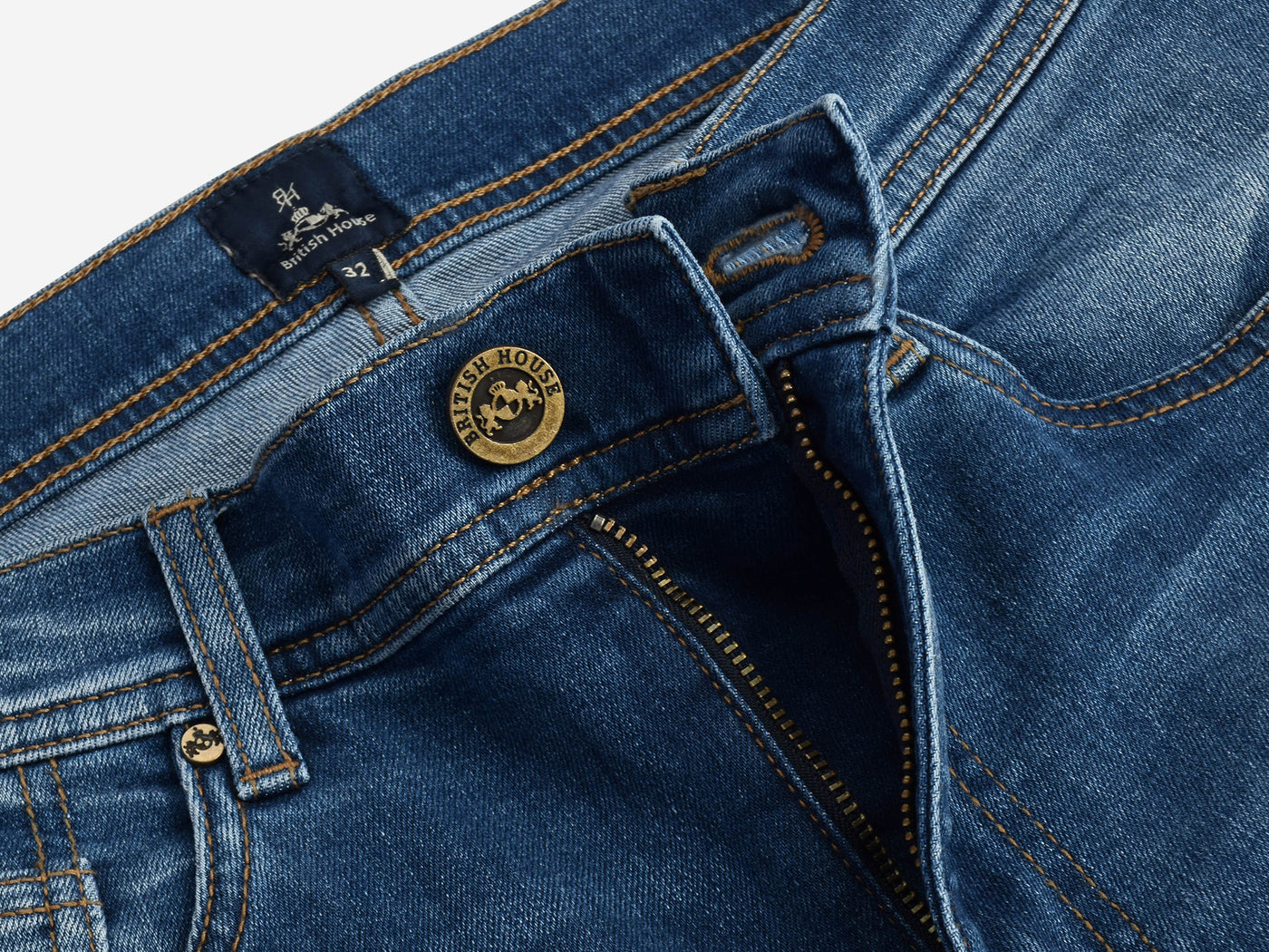 Contemporary-fit Jeans in Blue Denim