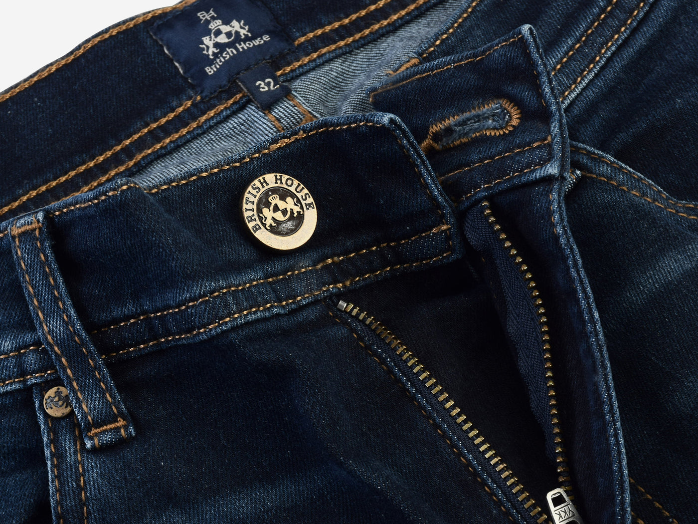 Contemporary-fit Jeans in Midnight Blue Denim