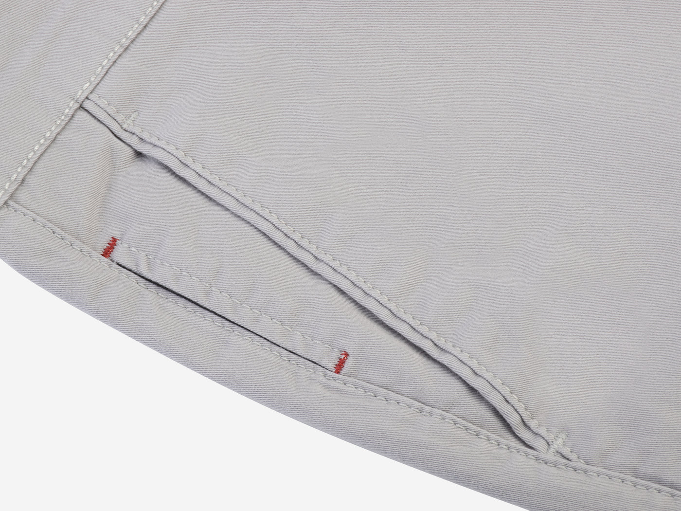 Contemporary-fit Silver Gabardine