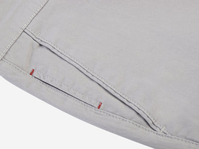 Contemporary-fit Silver Gabardine