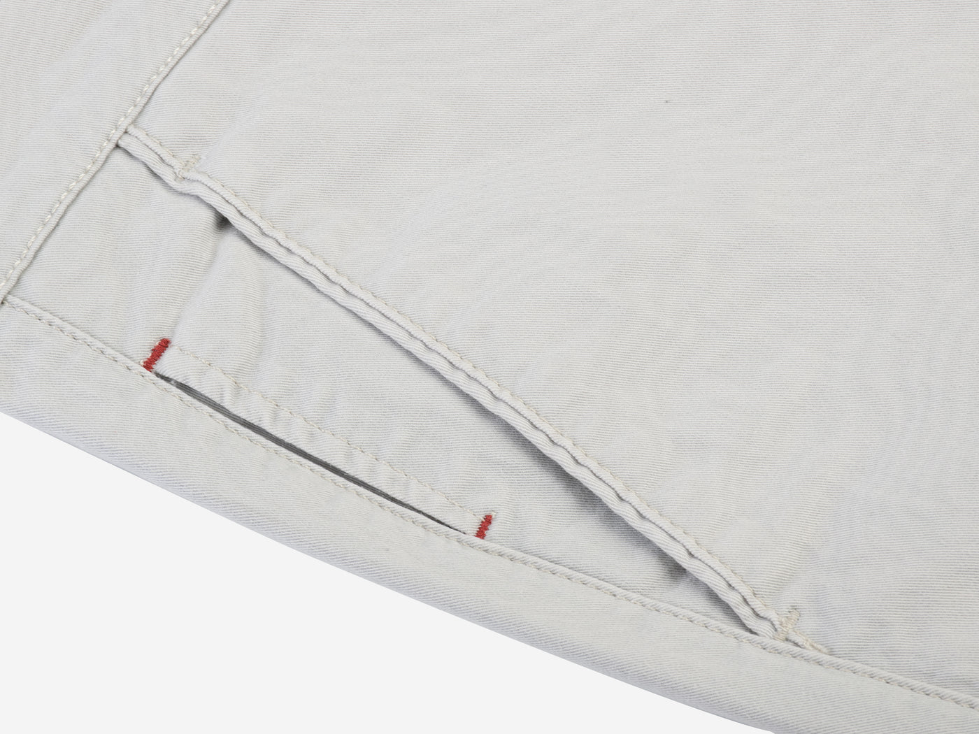 Contemporary-fit Stone-off White Gabardine