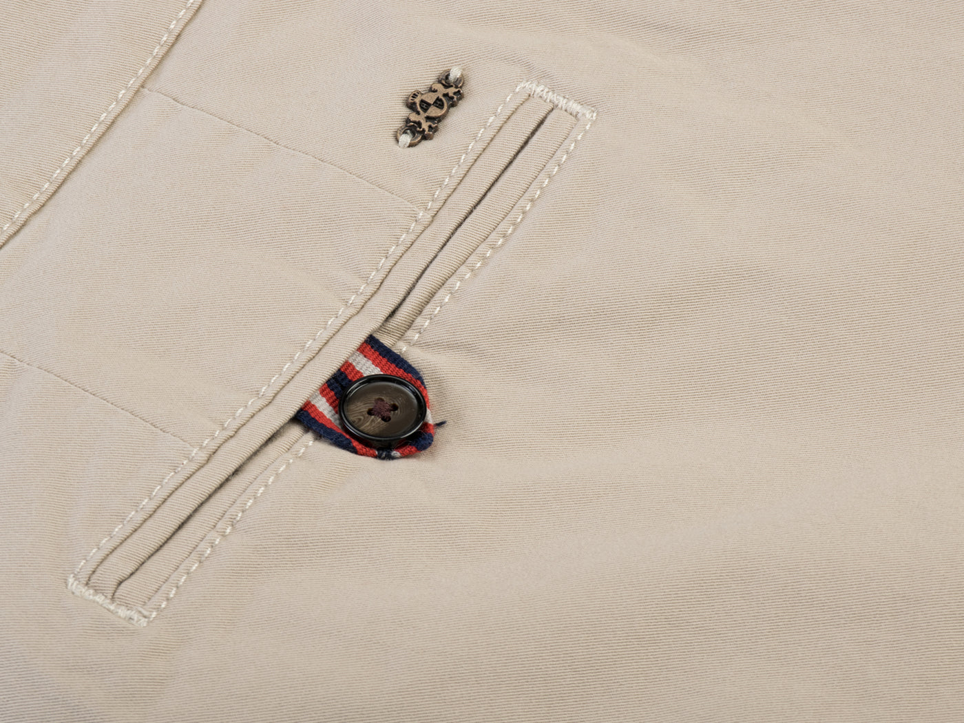 Sand-Beige Gabardine